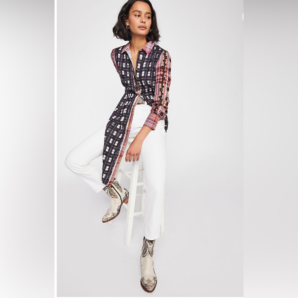 Free People Over The Rainbow Buttondown